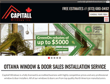 Tablet Screenshot of capitalwindowsottawa.com